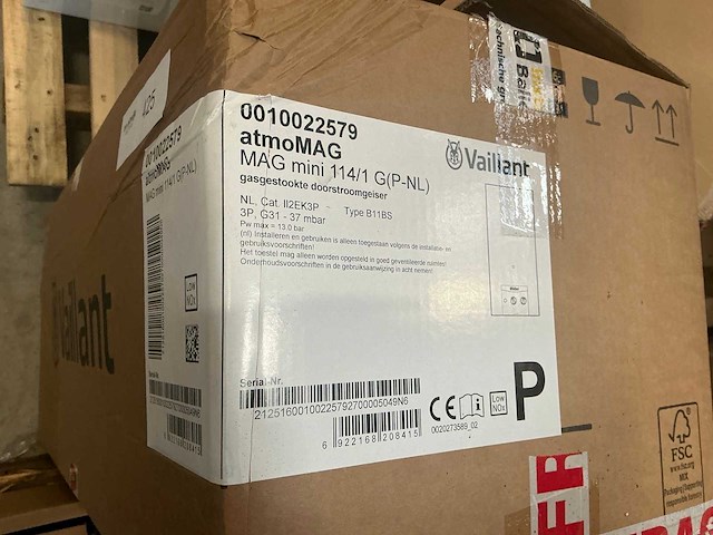 Vaillant mag mini 114/1 g(k-nl) open geiser - afbeelding 3 van  3
