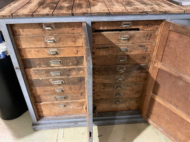 Vaillant nostalgische kist met lades - afbeelding 3 van  4