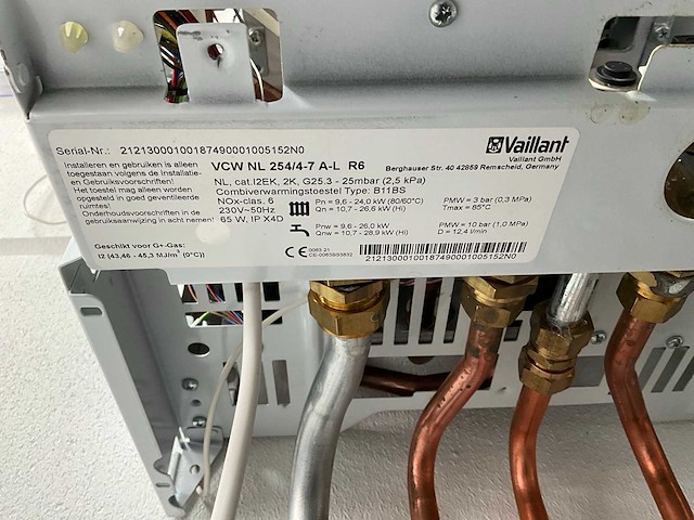 Vaillant thermocompact vcw nl 254/4-7 hr cv-ketel cw3 - afbeelding 1 van  1