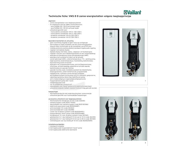 Vaillant vms 8d terugloopmodule - afbeelding 2 van  7