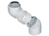 Vaillany set a 2st. concentrische bocht 45gr 80/125 hr - afbeelding 1 van  3