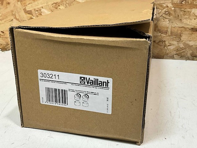 Vaillany set a 2st. concentrische bocht 45gr 80/125 hr - afbeelding 2 van  3