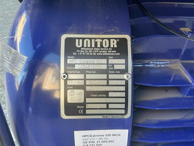 Vaitor - 2017 - hpc extreme 520 - hogedrukreiniger - afbeelding 16 van  21