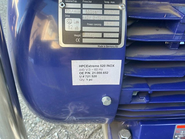Vaitor - 2017 - hpc extreme 520 - hogedrukreiniger - afbeelding 2 van  21