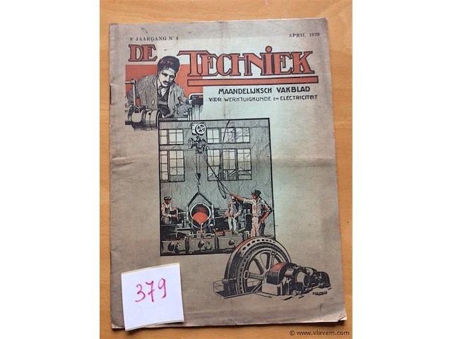 Vakblad " de techniek " 1929. - afbeelding 1 van  2