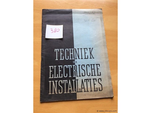Vakblad " techniek der electriche installaties " 1930. - afbeelding 1 van  4