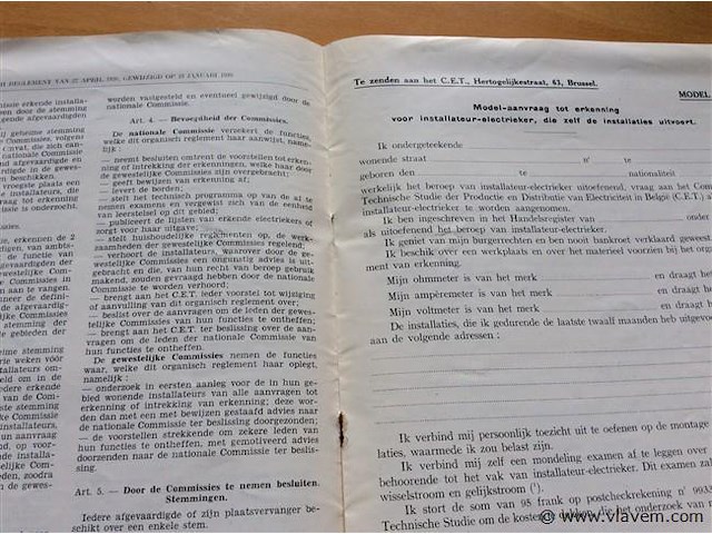 Vakblad " techniek der electriche installaties " 1930. - afbeelding 2 van  4