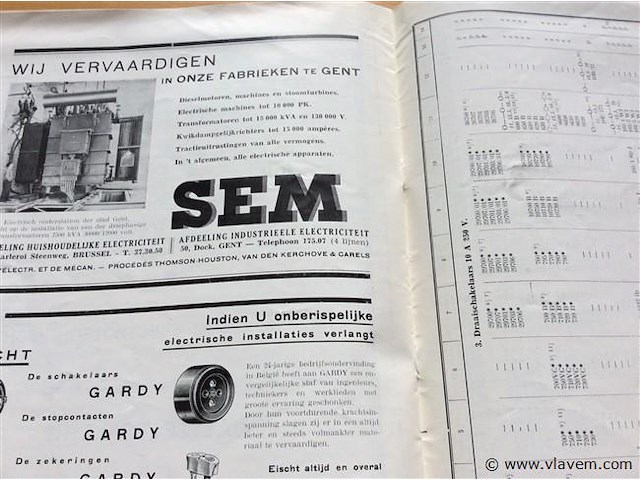 Vakblad " techniek der electriche installaties " 1930. - afbeelding 3 van  4