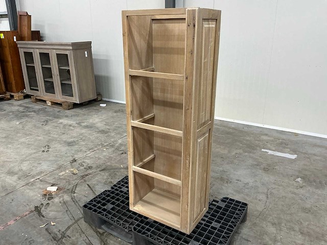 Vakkenkast eiken 156,6x56x35cm - afbeelding 1 van  4
