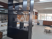 Vakkenkast | eikenhout, zwart - afbeelding 1 van  5
