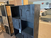 Vakkenkast label51, santos, zwart - afbeelding 3 van  6