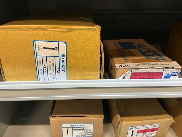 Vakkenkast met bouten, moeren & ringen (10x) - afbeelding 26 van  93