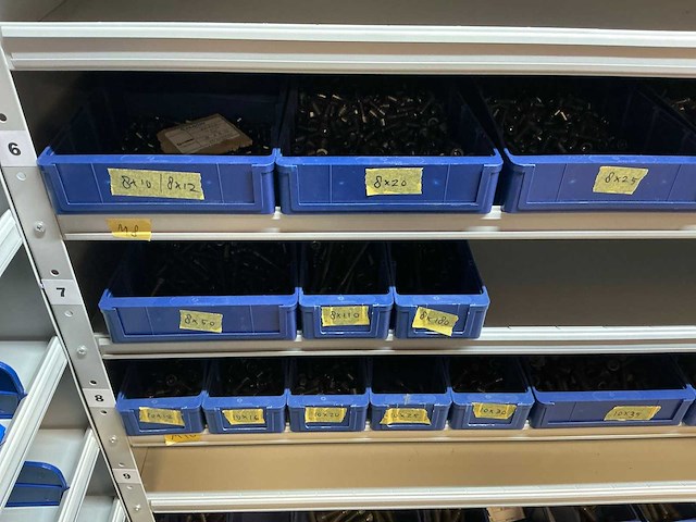 Vakkenkast met bouten, moeren & ringen (10x) - afbeelding 50 van  93