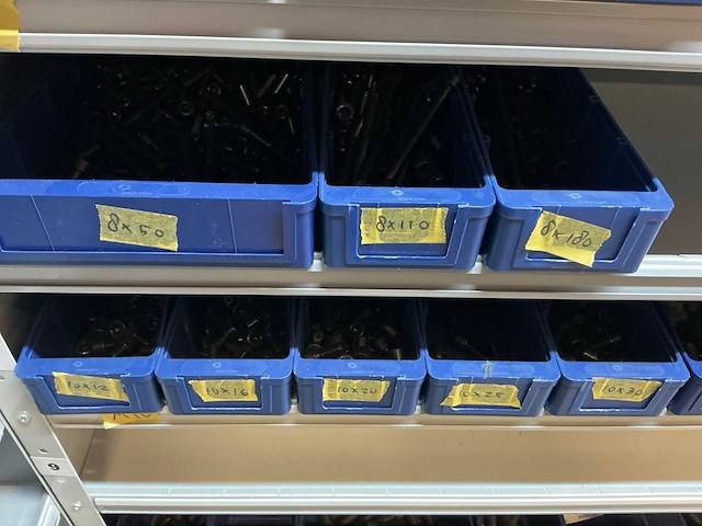 Vakkenkast met bouten, moeren & ringen (10x) - afbeelding 52 van  93