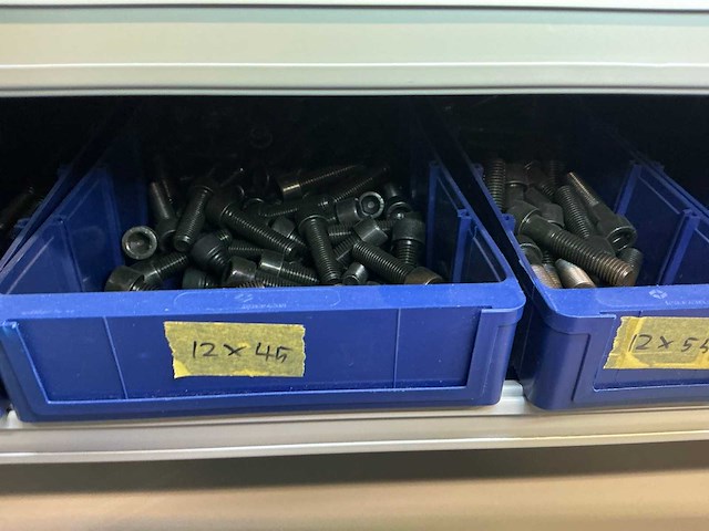 Vakkenkast met bouten, moeren & ringen (10x) - afbeelding 54 van  93