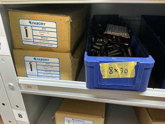 Vakkenkast met bouten, moeren & ringen (10x) - afbeelding 69 van  93
