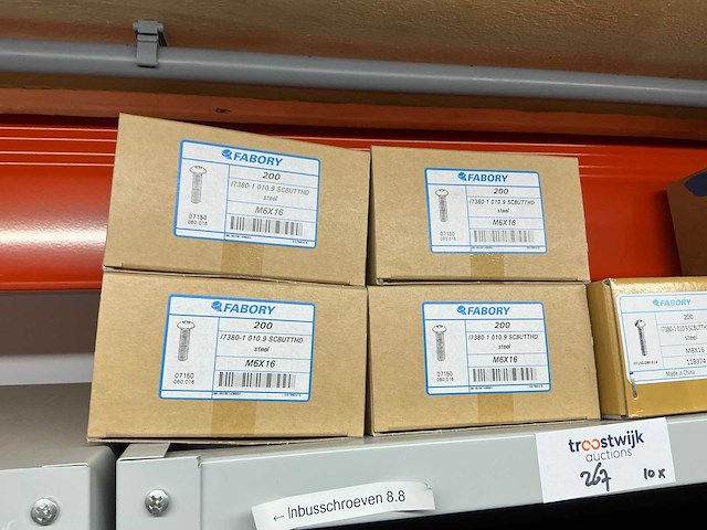 Vakkenkast met bouten, moeren & ringen (10x) - afbeelding 73 van  93