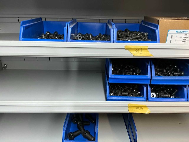 Vakkenkast met bouten, moeren & ringen (10x) - afbeelding 86 van  93
