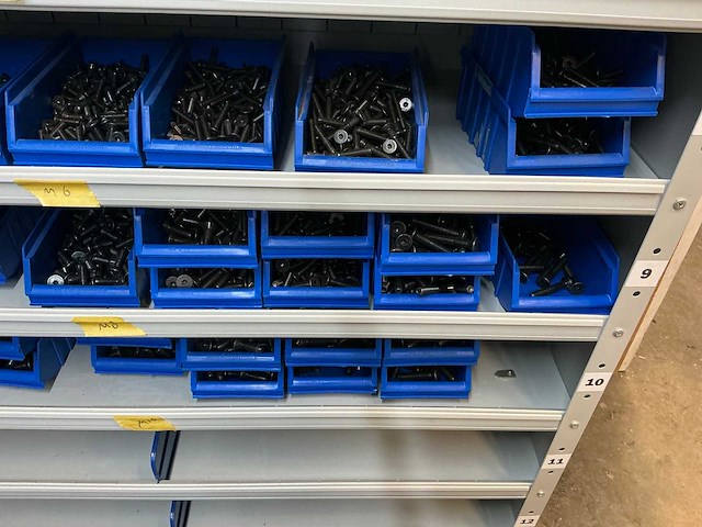 Vakkenkast met bouten, moeren & ringen (10x) - afbeelding 90 van  93