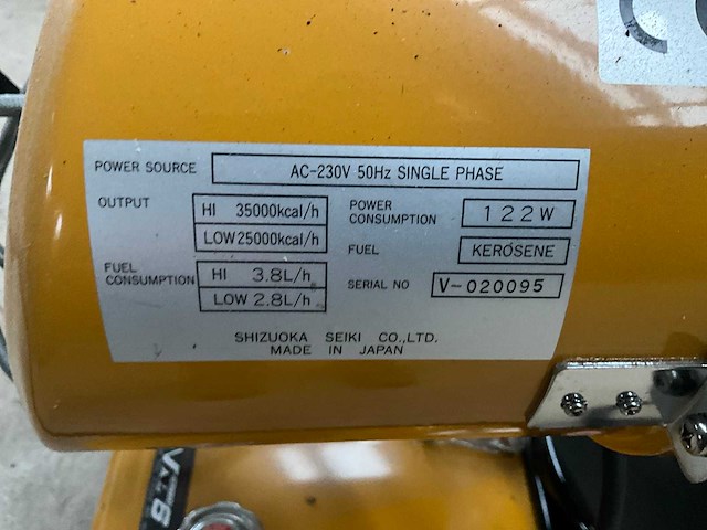 Val6 petroleum gestookte infrarood heater - afbeelding 8 van  8