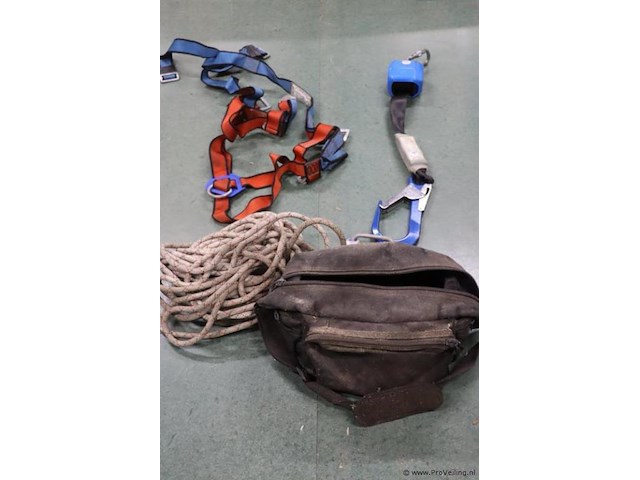 Valbeveiliging o.a. antec valstopblok met automatisch oprolmechanisme model maxisangle incl. opbergtas - afbeelding 1 van  9