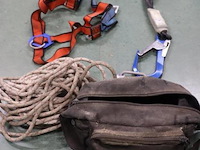 Valbeveiliging o.a. antec valstopblok met automatisch oprolmechanisme model maxisangle incl. opbergtas