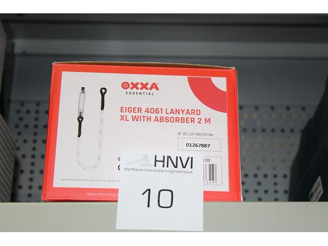 Valbeveiliging oxxa fall protection type eiger 4061 lanyard xl - afbeelding 1 van  2