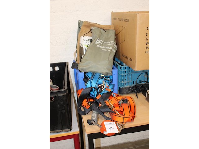 Valbeveiligingsproducten in en om kunststof krat. - afbeelding 2 van  2