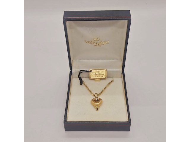 Valentino goldplated pendant collier - inclusief doos - afbeelding 2 van  8