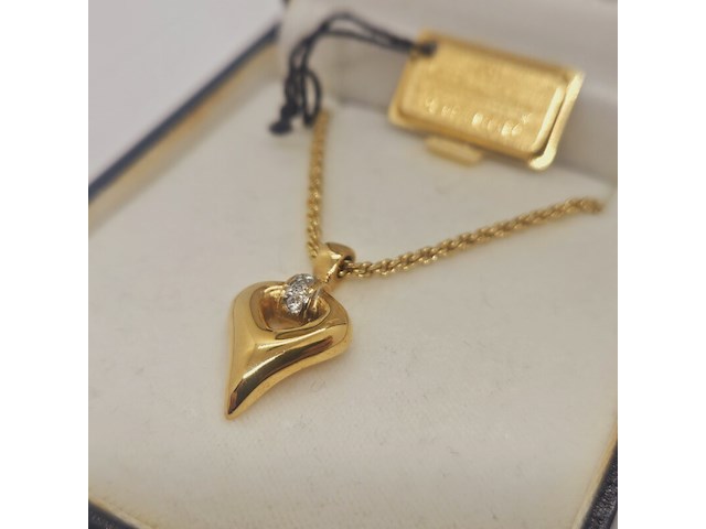 Valentino goldplated pendant collier - inclusief doos - afbeelding 3 van  8