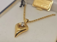 Valentino goldplated pendant collier - inclusief doos - afbeelding 3 van  8