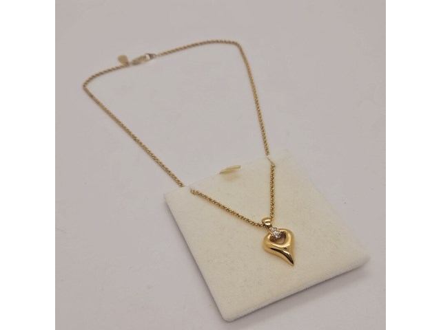 Valentino goldplated pendant collier - inclusief doos - afbeelding 4 van  8