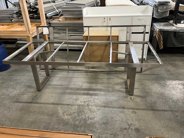 Valeur rechthoek rvs tuintafel frame (2x) - afbeelding 1 van  5