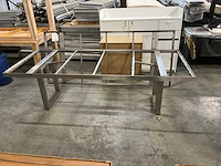 Valeur rechthoek rvs tuintafel frame (2x) - afbeelding 1 van  5