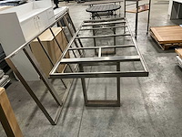 Valeur rechthoek rvs tuintafel frame (2x) - afbeelding 2 van  5