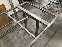 Valeur rechthoek rvs tuintafel frame (2x) - afbeelding 4 van  5