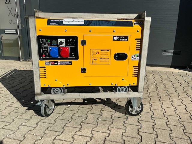 Valkenpower dg11000se3 luchtgekoelde diesel generator in rvs hijskrat - afbeelding 2 van  21