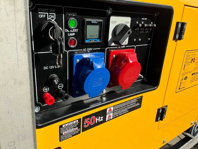 Valkenpower dg11000se3 luchtgekoelde diesel generator in rvs hijskrat - afbeelding 3 van  21