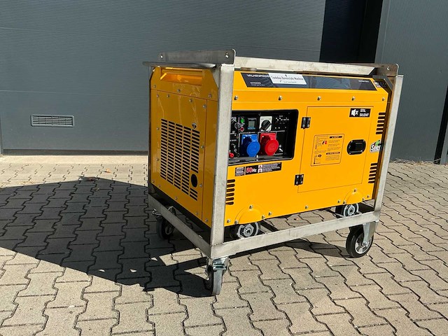 Valkenpower dg11000se3 luchtgekoelde diesel generator in rvs hijskrat - afbeelding 1 van  21