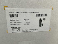 Valkpro pallet alu voor/achter voet overige installatie materialen (2x) - afbeelding 5 van  6