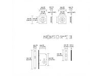Valli en valli k1230 flush pull closing door set chrome - afbeelding 6 van  6
