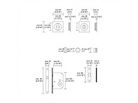 Valli en valli k1230 flush pull closing door set chrome - afbeelding 6 van  6