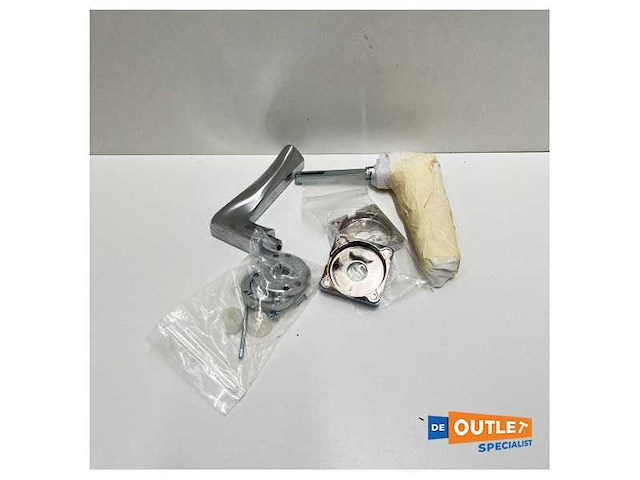 Valli & valli h1045 r8y door clink set chrome - satijn - afbeelding 2 van  4