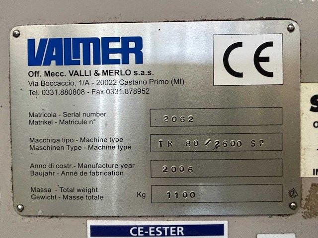 Valmer - 2006 - tr 80/2500 sp - radiaalboormachine - afbeelding 11 van  18