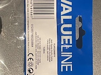 Valueline audiokabel 1mtr & nedis audiokabels type cagp2500bk10 (5 stuks) - afbeelding 2 van  2