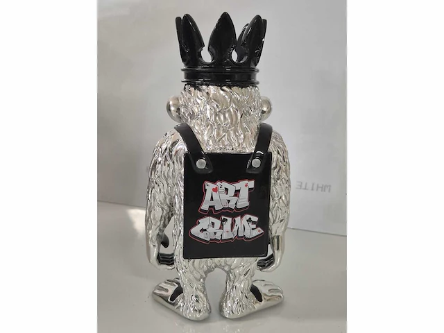 Van apple - graffiti monkey - resin / chroom - 24 x 13 - afbeelding 2 van  4