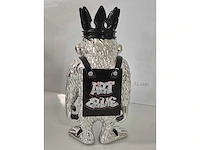 Van apple - graffiti monkey - resin / chroom - 24 x 13 - afbeelding 2 van  4