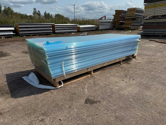 Van boven - polycarbonaat sheets - dakmaterialen 72,50 m2 (29x) - afbeelding 3 van  7
