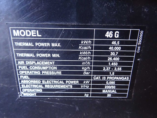 Van cranenbroek - 46g - heteluchtkanon - afbeelding 3 van  3