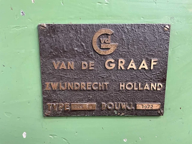 Van de graaf - bhhs 70t - bending machines - 1972 - afbeelding 3 van  12